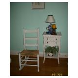 Rocking chair and small side table