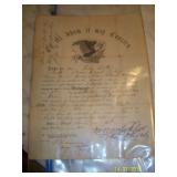 Civil War discharge paper from 1864