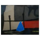 Blue tape pointing to signature