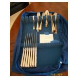 Set of silverplate flatware