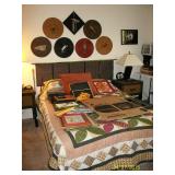 Queen bed, mattress, box spring and frame