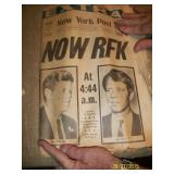 1 - newspaper dealing with the assassination of Robert Kennedy
