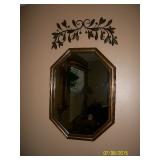 Mirror and metal wall art