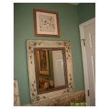 Painted frame mirror