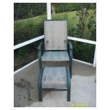 Patio chair and footstool