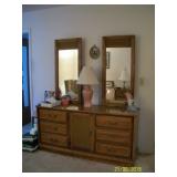 9 drawer dresser with 2 mirrors
