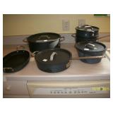 Mixture of Anodized Calphalon and Commercial Aluminum cookware