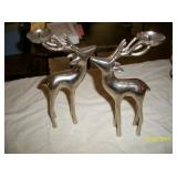  Metal reindeer candle holders