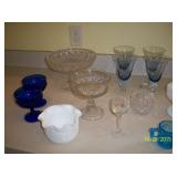 Assorted glassware