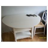 White dinette with 4 chairs