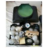 Case of old flash bulbs