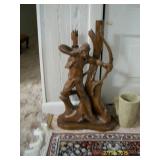 Wooden statue