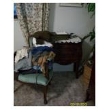 Occasional chair and 3 drawer dresser