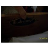 Paper label on where bedroom suite was sold