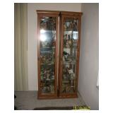 2 - tower curio(s) lighted