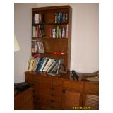 2nd Ethan Allen 3 drawer dresser with bookcase top