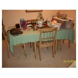 Drexel gate leg table with 4/chairs and 3 leaf