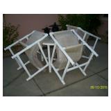 PVC table and 4 chairs