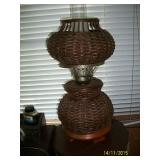 Wicker lamp