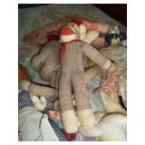 Stuffed sock monkey(s)