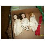 Alex doll - brunett, Ginny Vogue doll - brunett and Alex doll - blond