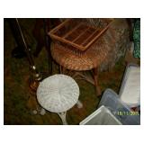 2 - wicker stools