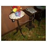 2 - wooden plant stands