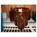 Blown glass drinking tumblers