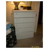 White 5 drawer dresser