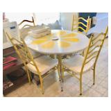 vintage yellow dinette set