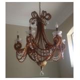 amber chandelier
