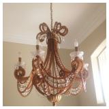 amber chandelier