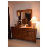 dresser with mirror