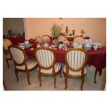 dining room table with 8 chairs