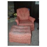 accent chair with ottoman 