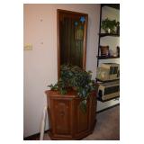 console table with mirror 