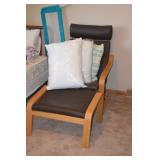 accent chair with ottoman