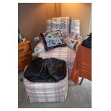 accent chair with ottoman