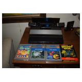 Atari 5200 with 2 controllers and 4 games available