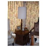 table lamp and end table 