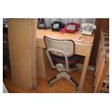 vintage chair on wheels 