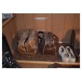 vintage bowling balls and shoes 