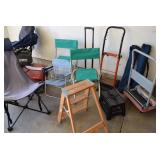 chairs and step stool