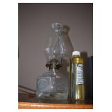 candle and oil lantern 