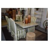 marble table with chairs 