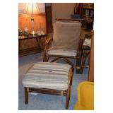 accent chair and ottoman 