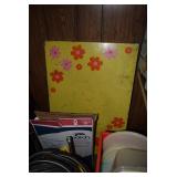 vintage table with flowers 