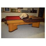 1937 Brunswick bleached mahogany pool table - refinished 