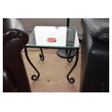 Glass End Table 