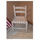 Small White Wooden Chair